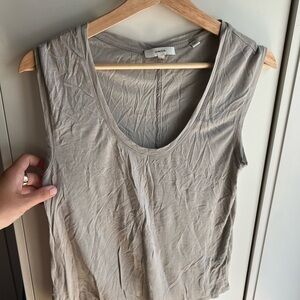 Vince Light Gray Tank Top